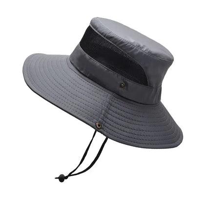 Xinbaoguan 100% Polyester 9201 New Summer Breathable Fisherman Hat Outdoor Mountaineering Hat Big Eaf Sunshade Hat Benni Hat