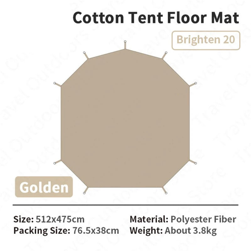 3-4 PERSON TENT 20㎡ Large Camping Tent | Tribal Pyramid Tent | Outdoor Windproof Family Tent Luxury Canopy