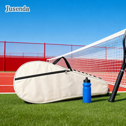 Jusenda Tennis Badmiton Racket Bag Cover for Various Tennis Racket Soft Face Carbon Fiber Eva Racquet Unisex Tennis Shoulder Bag