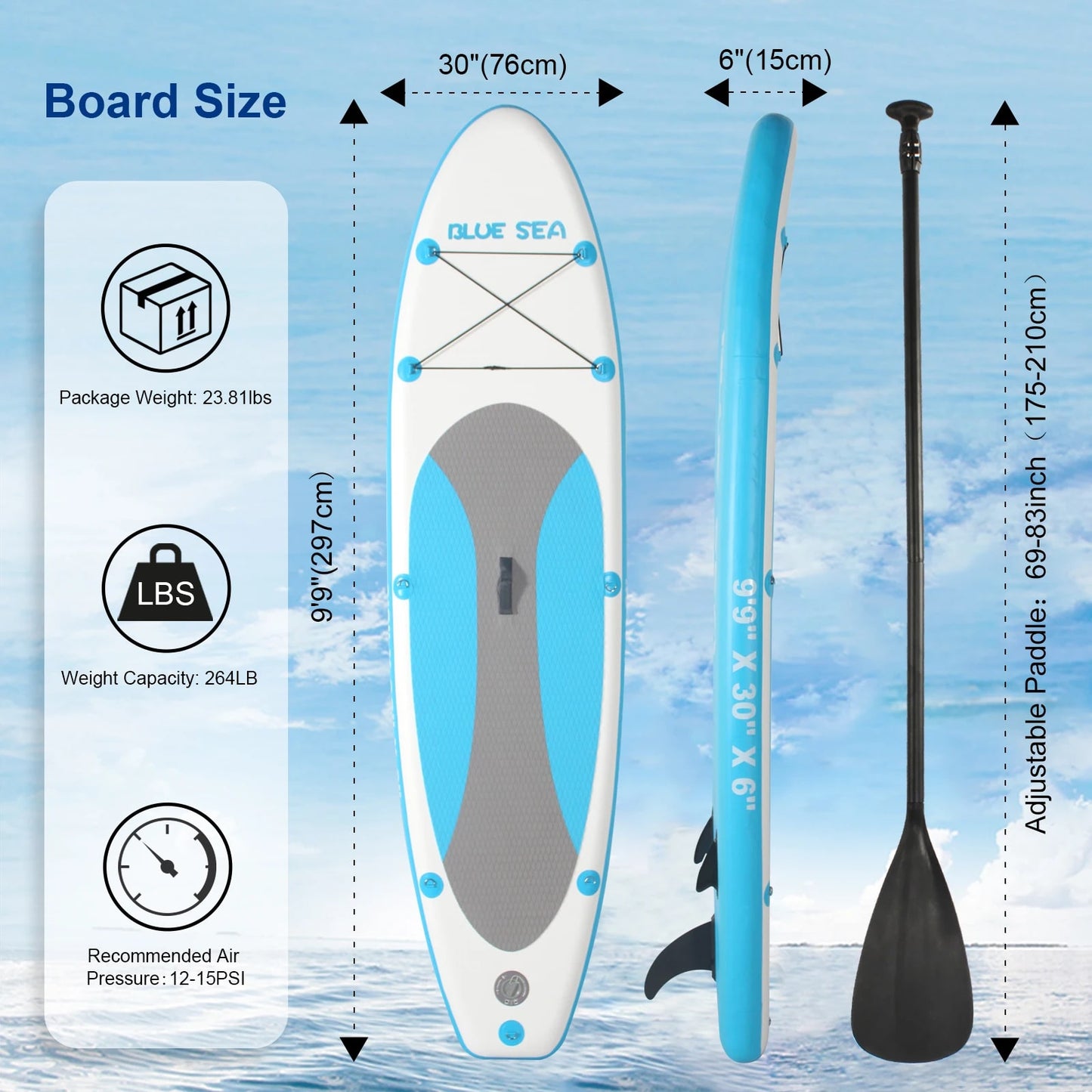 Inflatable Stand Up Paddle Board (SUP) | Versatile Yoga Paddle Board | Premium Accessories Included | For All Adult Skill Levels