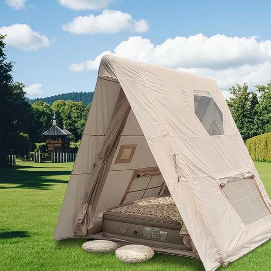 1-2 PERSON TENT Triangle Inflatable Camping Tent | Quick Setup | 4-Season Waterproof Windproof Outdoor Tent | Portable House Hiking & Fishing Special