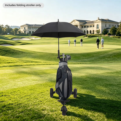 3 Wheel Foldable/Collapsible Golf Push Cart Ultra Lightweight Smallest Folding Size, New-Version Scorecard Holder Umbrella Holder Included