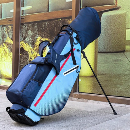 5 Divider Golf Stand Bag, Lightweight 2KG Waterproof Nylon Golf Bag with Multi-Function Storage Pockets