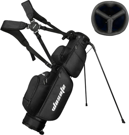 3-Way Dividers, Fits 5-9 Clubs - Small Sunday Lightweight Golf Stand Bag - for Men & Women, Par 3, Driving Range & Executive