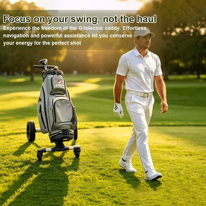 G1 Auto-Following Electric Golf Cart Buggy with 5 Wheels Lithium Battery Up To 36 Holes Range