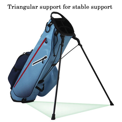 5 Divider Golf Stand Bag, Lightweight 2KG Waterproof Nylon Golf Bag with Multi-Function Storage Pockets