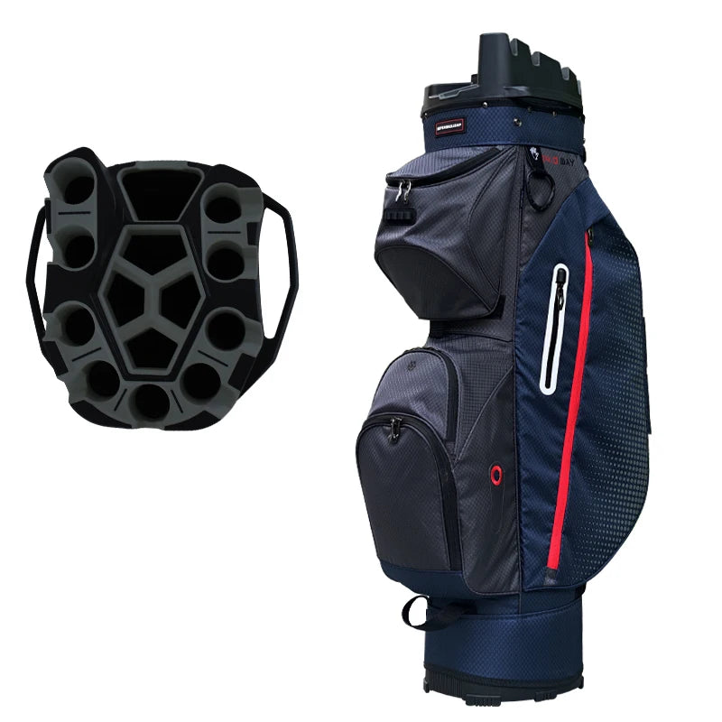Multifunctional Golf Cart Bag, 14-Way Full Length Divider Top, Lightweight Durable Golf Club Carry Bag for Golf Course