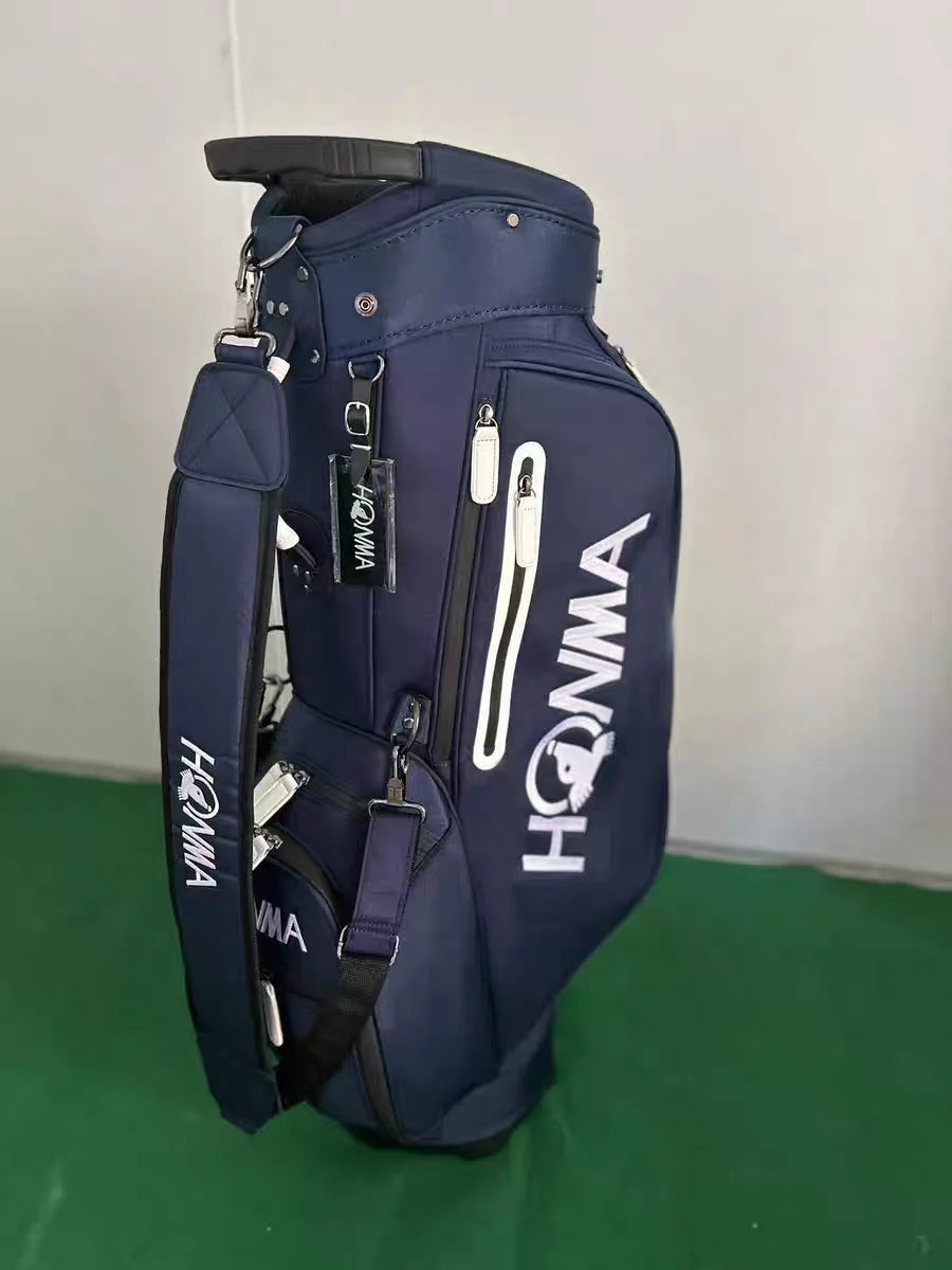 HONMA Golf Stand Bag Premium Nylon Waterproof Golf Club Bag Lightweight Carry Bag Large Capacity Men Women Golf Equipment