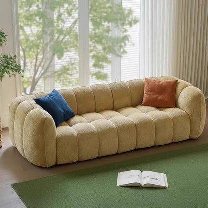 Pumpkin sofa Hotel & Beauty Salon Rest Area Sofa Compressed Pumpkin Fabric Set Full Sponge Cross-Border Vacuum Compressed Box