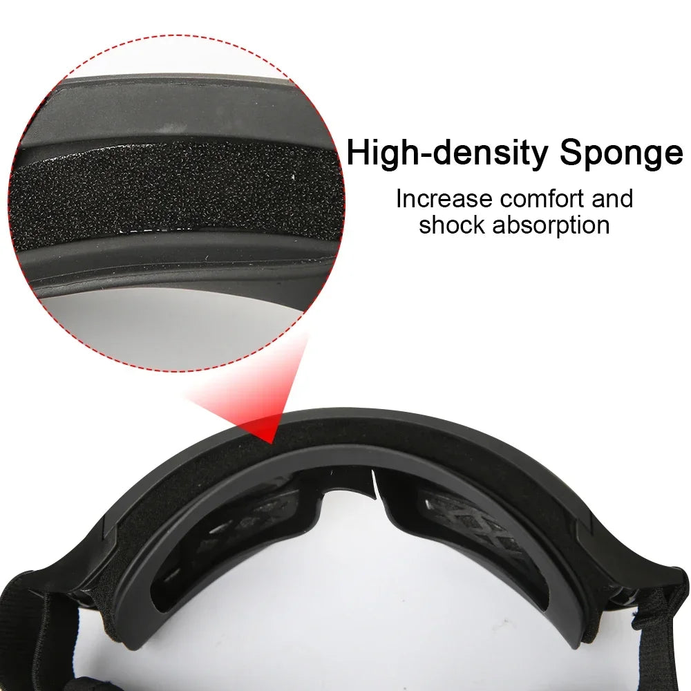 Outdoor tactical glasses, desert locust military fan goggles, dust-proof shooting, motorcycle CS shock resistant sports glasses