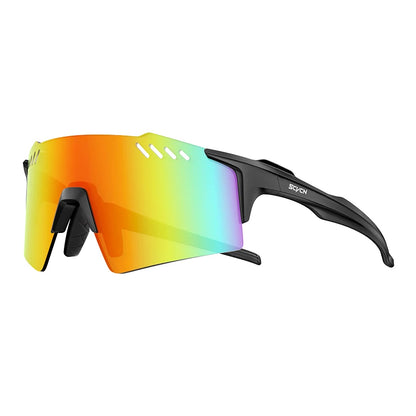 SCVCN Red Photochromic Sunglasses Cycling Glasses Sports for Men Mountain Bike Road Bicycle Eyewear Fashion Goggles MTB UV400