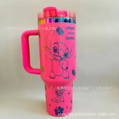 New Cute 40oz Stainless Steel Insulated Cup 1180ml 304 Stainless Steel Vacuum Insulated Car Coffee Cup Sports Outdoor Travel