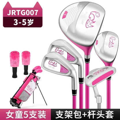Advanced PGM 3-12 Years Old Kids Golf Club Set Training Wood Iron Swing Putter Bag Children's Boy Girl Beginner's Golf JRTG007