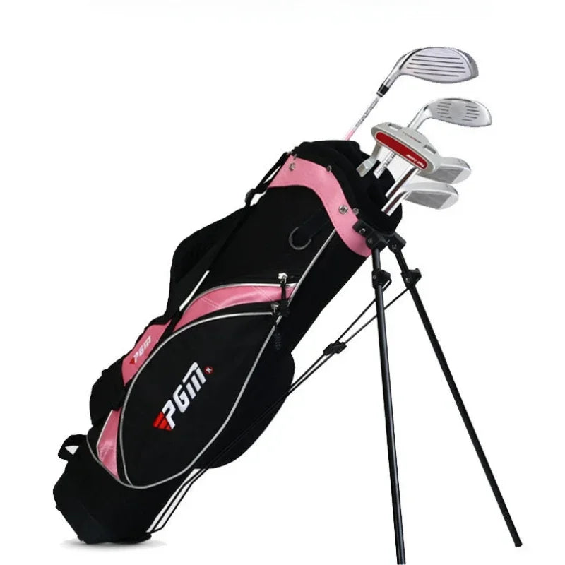 3-12 Age Golf Children's Bag High quality Boys Girls Stand Ball Bag Nylon Portable Double Shoulder Strap Backpack Qb023