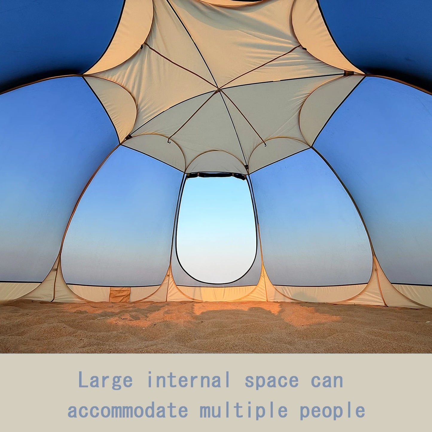 5-8 PERSON TENT | Portable Screen House Tent with Mosquito Net | Camping Backyard Patio & Protection Outdoor Shelter | Suitable for Family