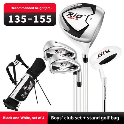 PGM Children's Golf Club Junior Boys Beginner Set Girls' Ball Bag Set Youth Graphite Shaft JRTG017
