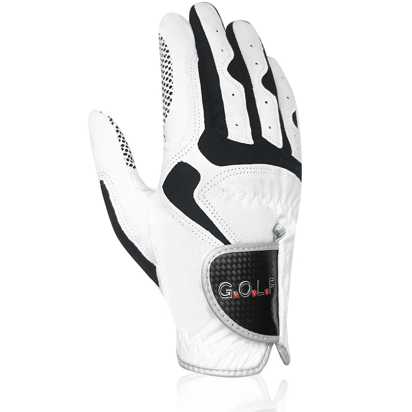 1pc Golf Gloves for Men Women Left Right Hand Brand New Fabric Lycra Sports Gloves Pair Golfer Gift Blue White