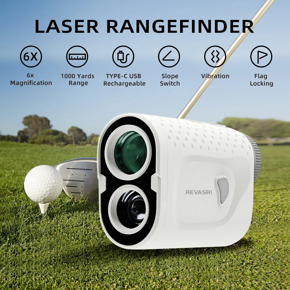 Golf Laser Range Finder 1000Yards Laser Measure Distance Meter with Slope Switch Magnet Lightweight Monocular Telescope