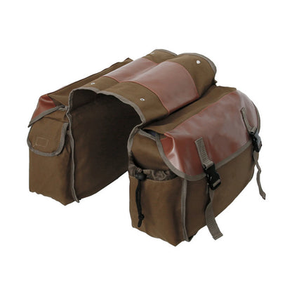 Motorbike Large Capacity Saddle Bag Motorcycle Riding Travel Canvas Waterproof Panniers Box Side Tools Bag Pouch