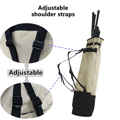 Lightweight Golf Carry Bag with Adjustable Shoulder Strap - Holds 8-10 Clubs, Foldable Portable Golf Bag with Multiple Compartme