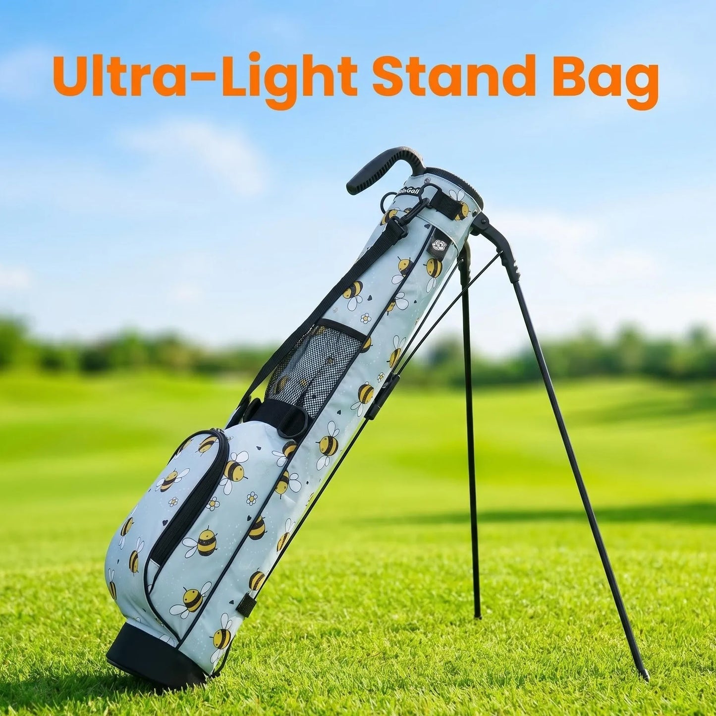 LivsinGolf Lightweight Sunday Golf Bag with Shoulder Strap & Stand -Easy to Carry and Durable Golf Bag