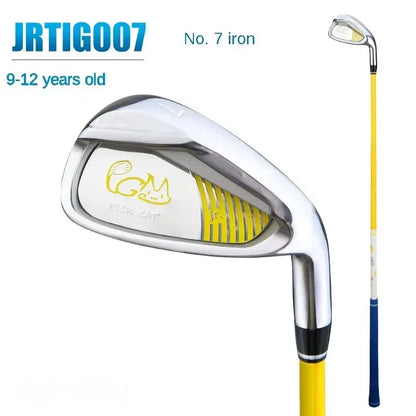 PGM Clubs Kids  Golf 7#  IRONS Right Handed Aluminum Alloy Head Children  for 3-12 Years Pole Carbon Shaft JRTiG007