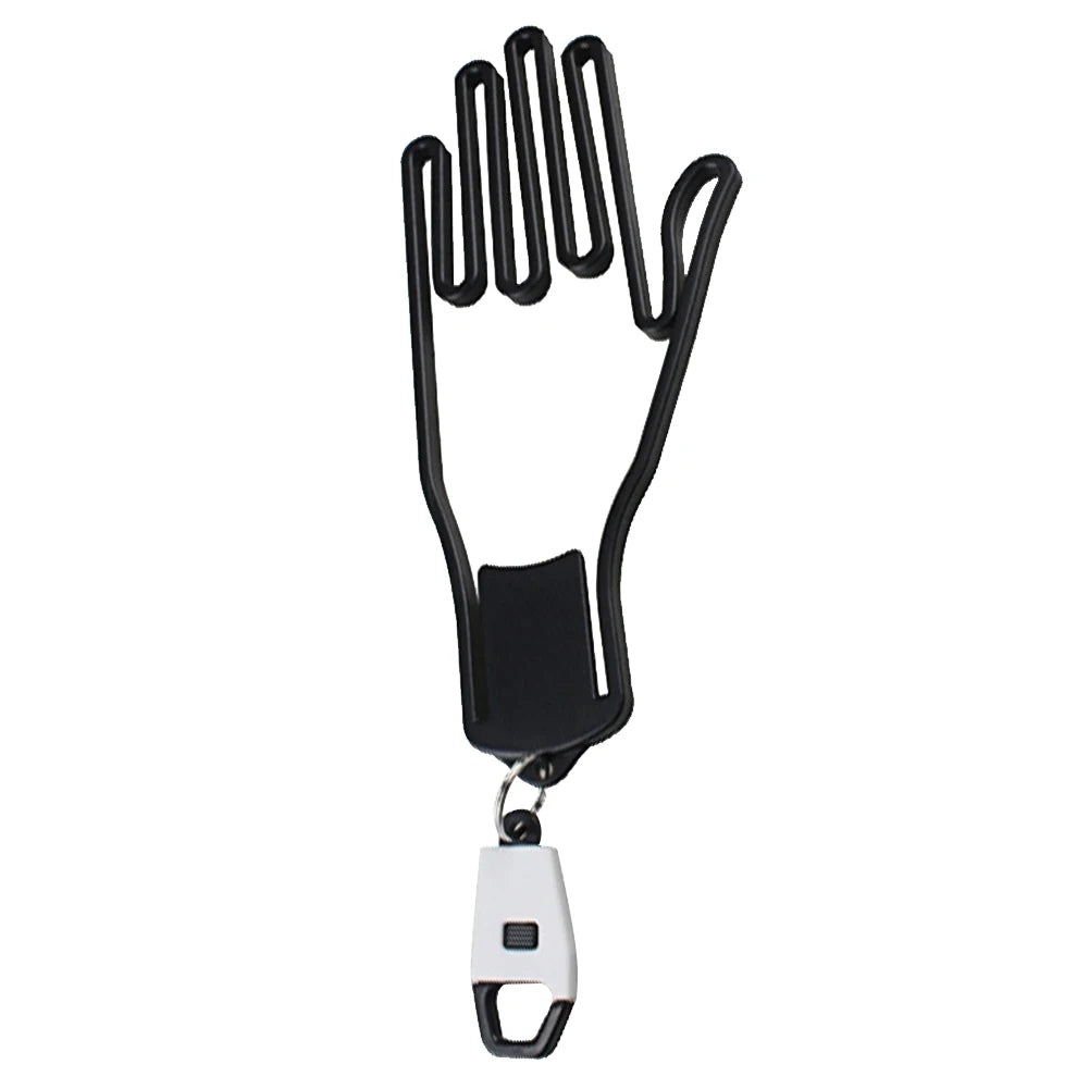 Golf Glove Holder Rack Portable Plastic Gloves Hanger with Key Chain Golf Gloves Supports Gloves Stretcher Stand for Golf Lovers