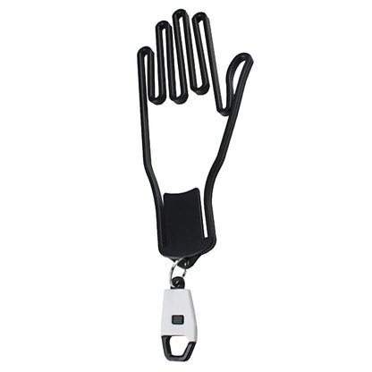 Golf Glove Holder Rack Portable Plastic Gloves Hanger with Key Chain Golf Gloves Supports Gloves Stretcher Stand for Golf Lovers