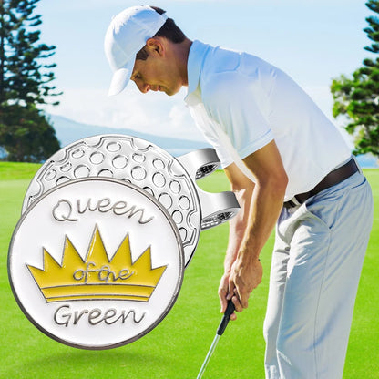 Crown Pattern Golf Ball Marker Easy to Attach Magnetic Hat Clip Golf Supplies Accessories Jewelry Gift for Golfer Friends