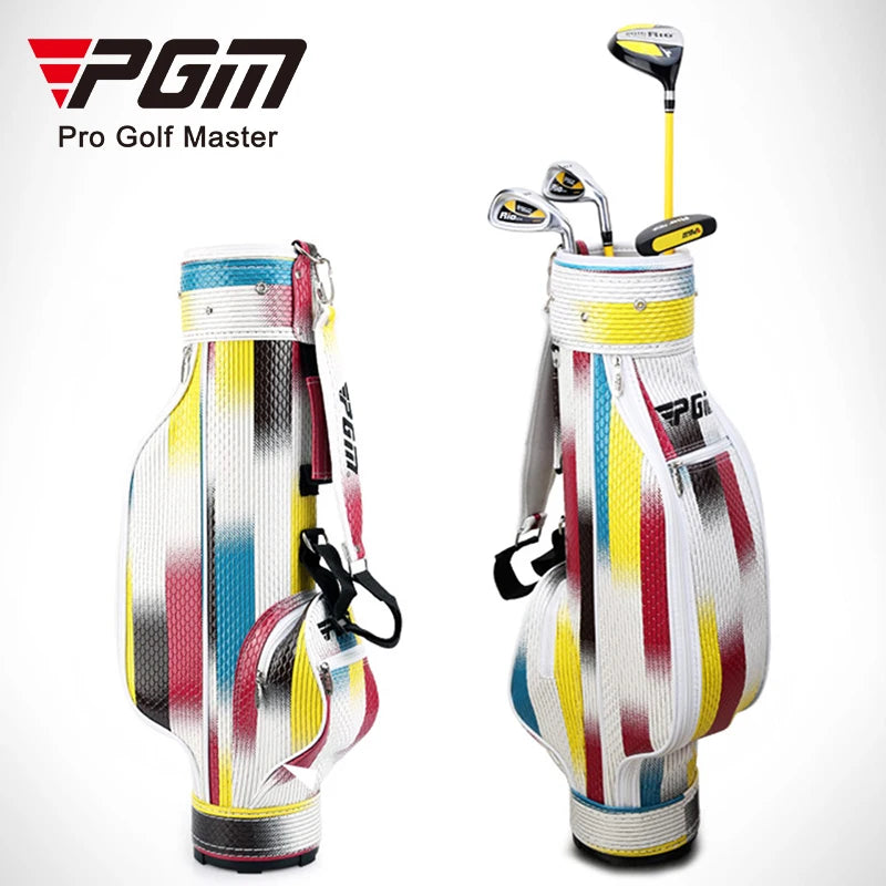 Customized Junior Boys' PU Carry Golf Staff Bag for Kids