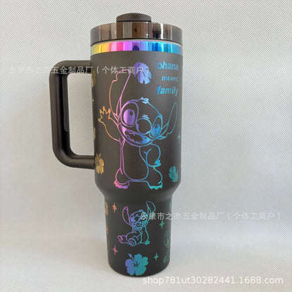 New Cute 40oz Stainless Steel Insulated Cup 1180ml 304 Stainless Steel Vacuum Insulated Car Coffee Cup Sports Outdoor Travel