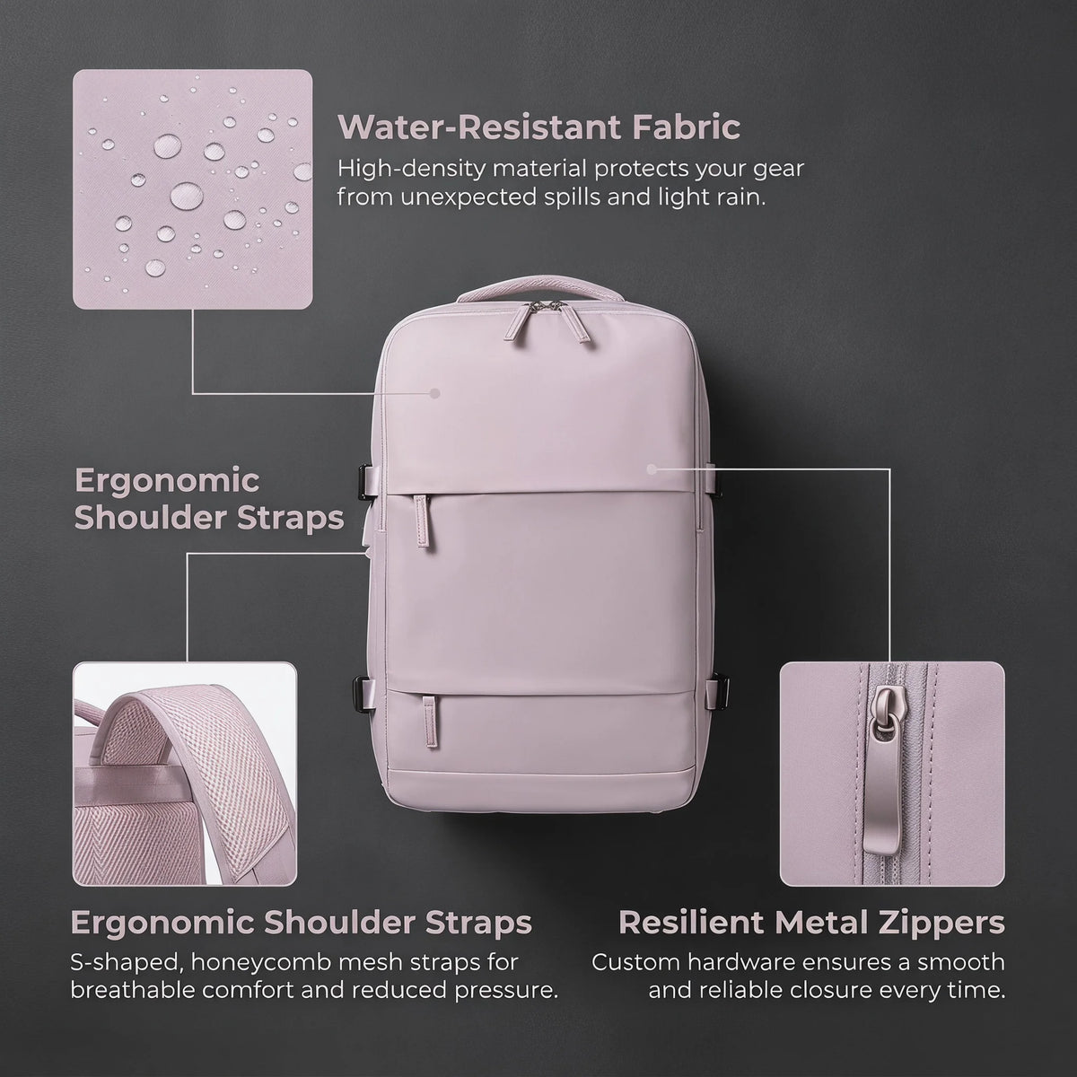 Concise USB Charging Laptop Backpack Women Bag High Quality Nylon Business Computer Backpack Women Outdoor Travel Backpack Women