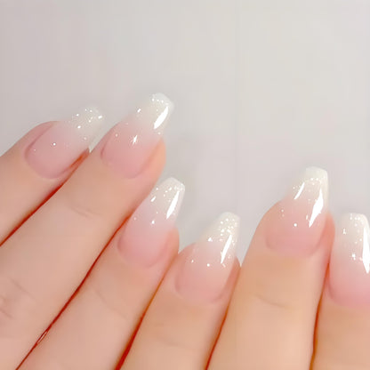 24 nail art works, pure handmade nail piercing, natural nail art, push-on nail art