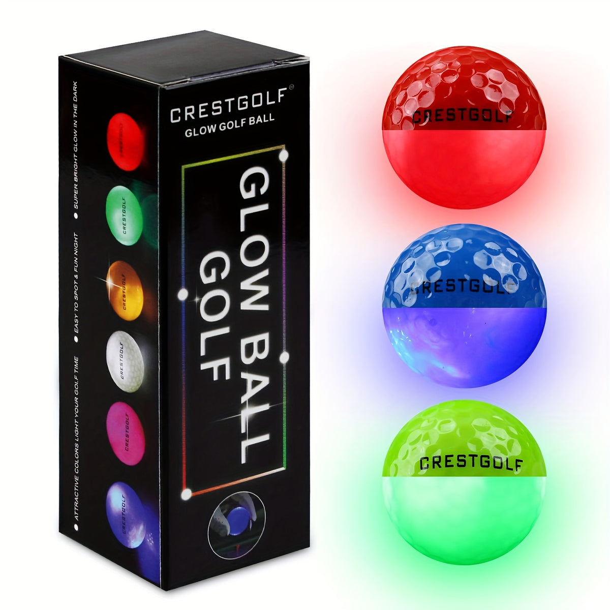 Glow-in-the-dark Golf Balls | Golf Training Accessories | Sportswear and Equipment | Golf Supplies