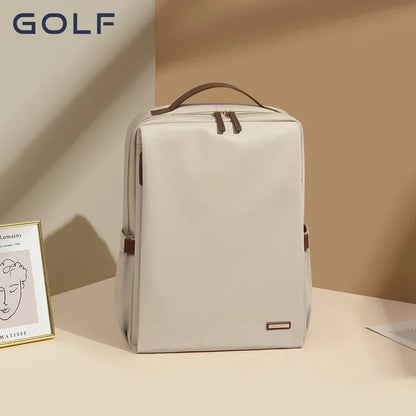 Sac à dos de golf pour femme, couleur unie, en nylon, pour ordinateur portable 15,6 pouces, pour adulte, grande capacité, étanche, mode 2024 