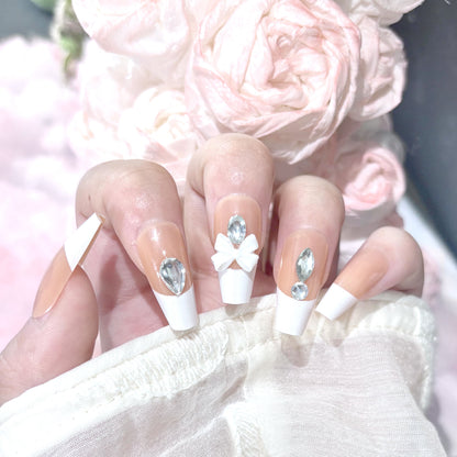 10 Pieces Dark Night Rose Nail Art | Three-Piece Set (Ink Black Mysterious Elegant Design)