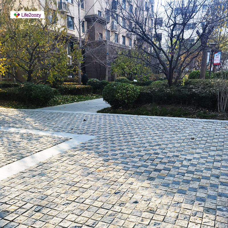White Quartz Small Cube Paving Stone
