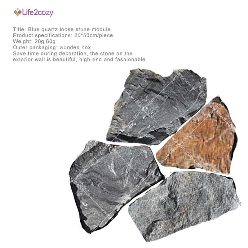 Blue quartz loose stone modules