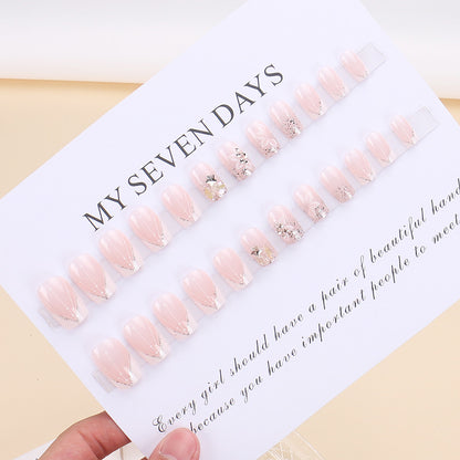 24-Piece Hot-Selling Wearable Nails | INS Trending Premium Gel Handmade Detachable Fake Nails