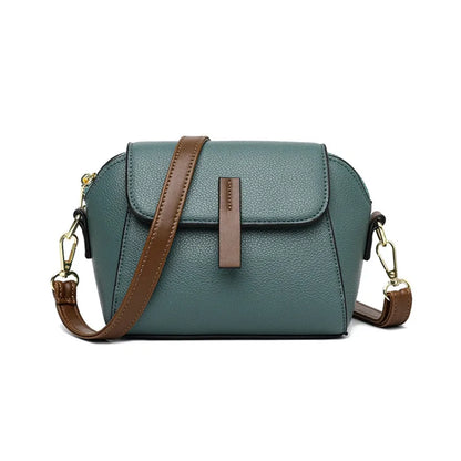 Echtes Leder Frauen Umhängetaschen Luxus einfarbig Kuh Leder Handtasche Weibliche Messenger Tote 