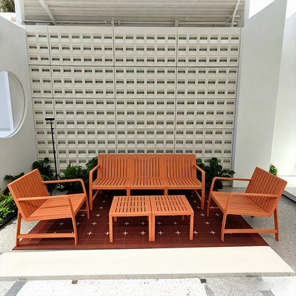 Minimalist Modern Outdoor Patio Table and Chair Set, Terrace Garden Leisure Table and Chair Combination