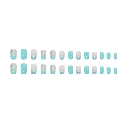 24-Piece French Manicure Simple Short False Nails | Timeless Minimalist Nail Art