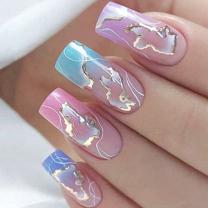 24-Piece Short Almond Hot Pink Berry French Tip Press-On Nails | Vibrant Soft Gel Fake Nail Kit
