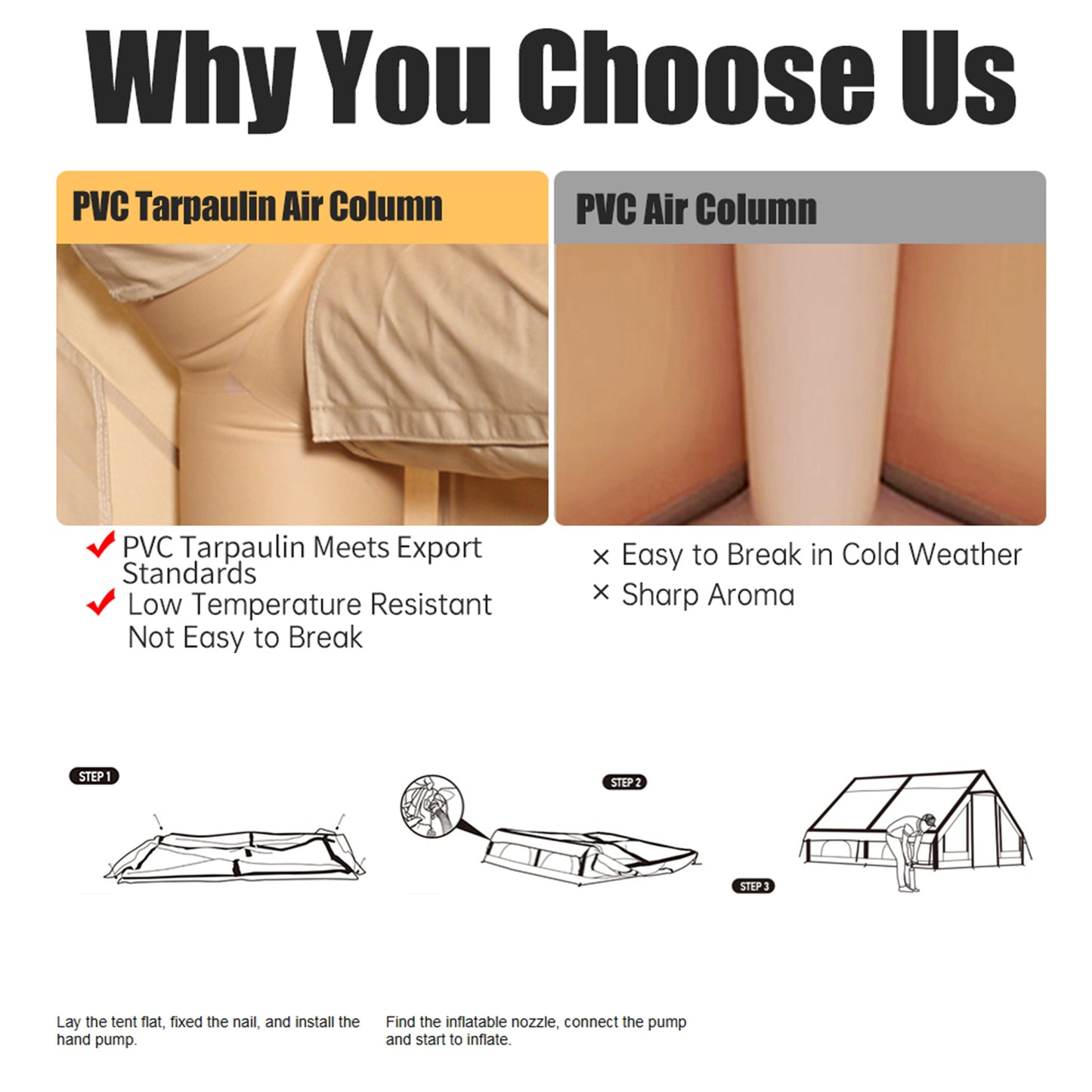 5-8 PERSON TENT Inflatable Tents for Camping |  Large Inflatable Camping Tent with Hand Pump |  Inflatable Tent | Easy Setup Tents for Camping Portable