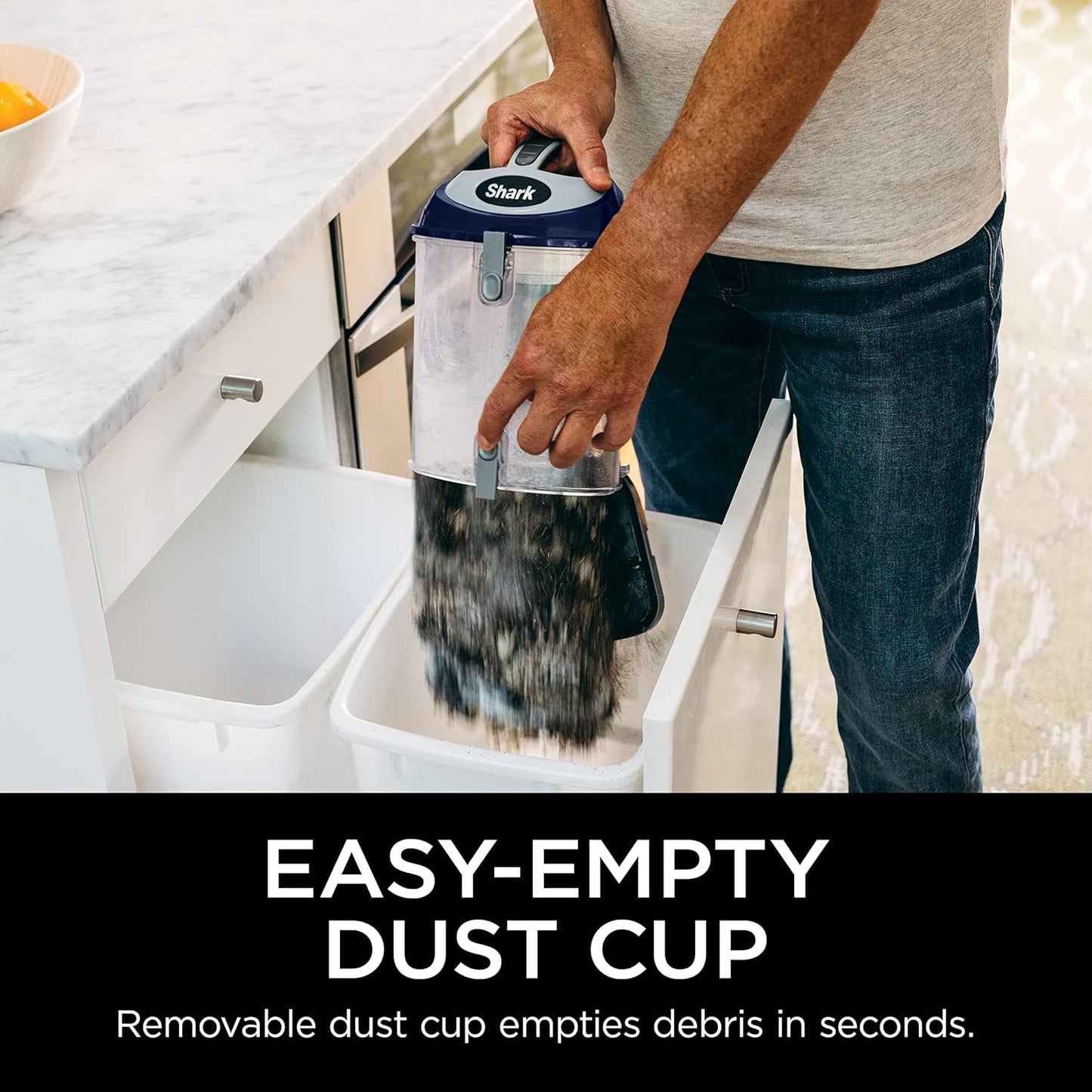 Shark Upright Vacuum | Navigator Lift - Away Deluxe | Large Dust Cup Capacity | HEPA Filter | Swivel Steering | Upholstery Tool & Crevice Tool | Blue | NV360