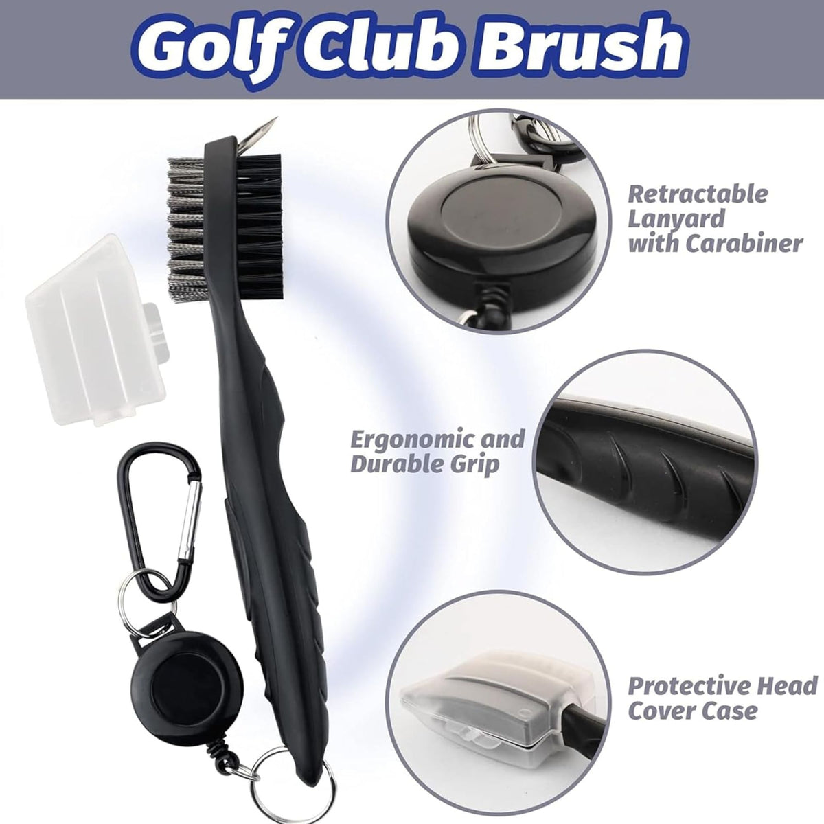 11‑Piece Golf Accessory Set, Including A Golf Bag, Clip‑On Tee Holder, Golf Towel, Cleaning Brush, Ball Marker, Divot Repair Tool, And Score Counter.