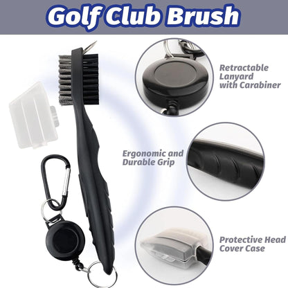 11‑Piece Golf Accessory Set, Including A Golf Bag, Clip‑On Tee Holder, Golf Towel, Cleaning Brush, Ball Marker, Divot Repair Tool, And Score Counter.