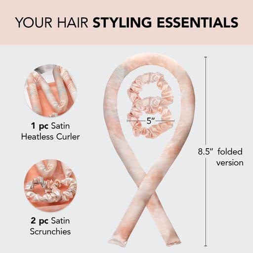 Translation: The boxed lazy hair curler is an amazing tool. It is a cotton hair curler that can create big waves without heat. It has soft material, styles hair without causing damage, is easy to use, saves time, and is comfortable to wear