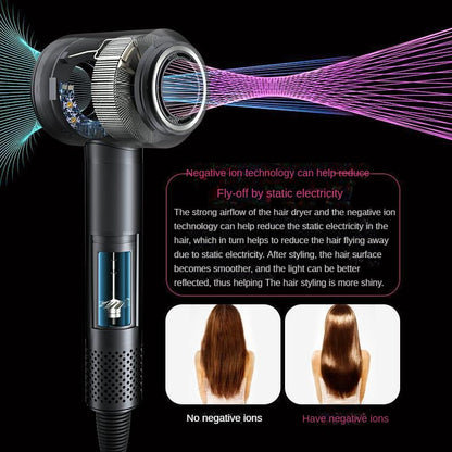 High-Speed Leafless Electric Hair Dryer Anion Hair Care Household