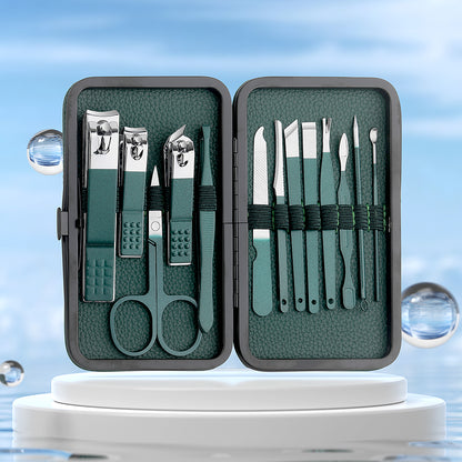 Stainless Steel Nail Clippers and Pedicure Scissors Set - Portable Manicure and Pedicure Tools Nail Clippers Set